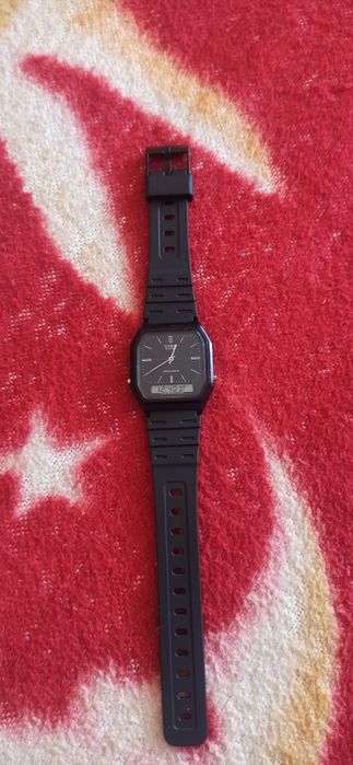 Zegarek vintage Casio AQ-8W (Moduł 308) – Dual Time, stan dobry
