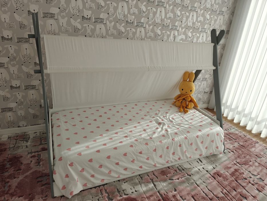 Cama Tipi de criança com estrado, SIFFROY