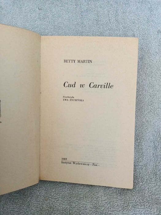Cud w Carville - Martin