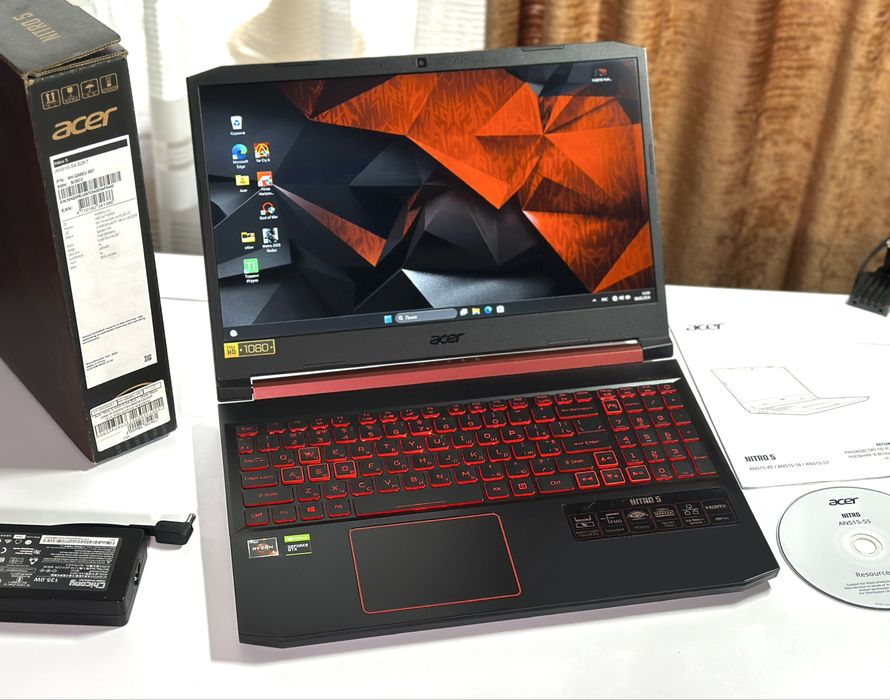 ‼️Acer Nitro 5‼️512GB+1TB/GTX1650/Ryzen5/16GB/Ноутбук/Гарантия
