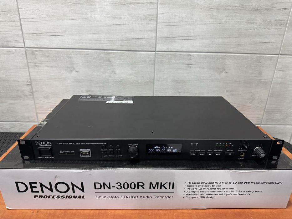 Rejestrator cyfrowy Denon Pro DN-300R MKII sd usb estradowy okazja