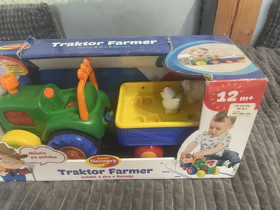 Zabawka dziecięca traktor farmer jeździ gra rymuje 12 m+ traktorek dla dziecka