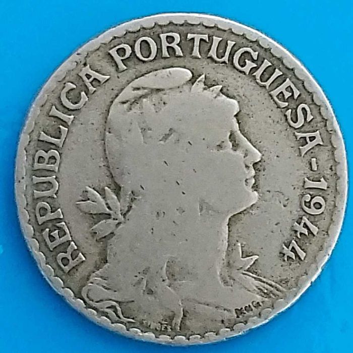 1$00 PTE de 1944, Republica portuguesa RARA