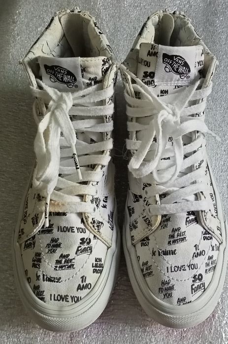 Vans SK8-Hi Slim Zip Baron Von Fancy White/ Black: 290 Кеды