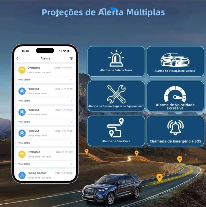 Localizador Traker GPS Autonomia 720 dias