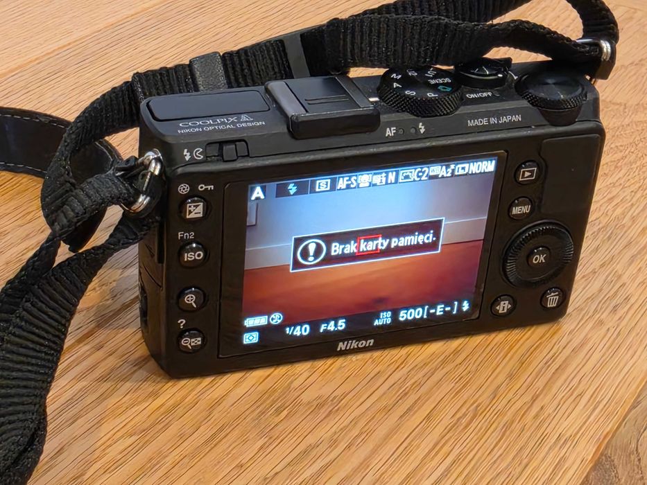 Nikon COOLPIX A DX (APS-C) - niski przebieg, stan idealny
