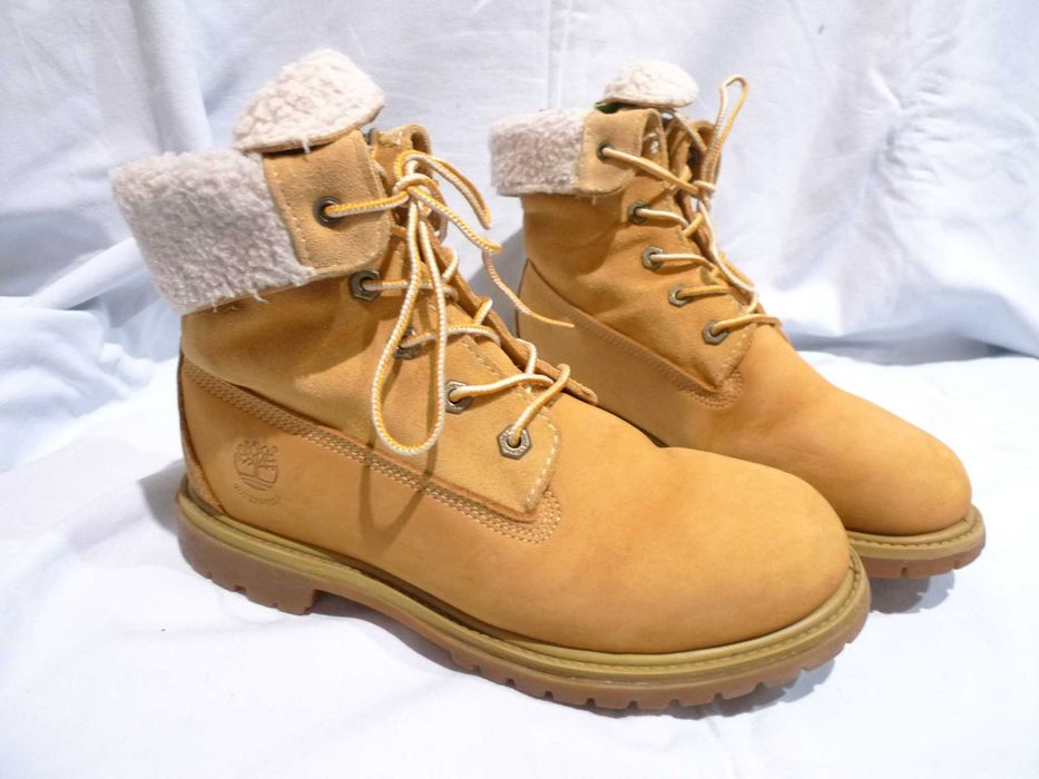 TIMBERLAND Teddy WATERPROOF r.40/25cm Buty skórzane ocieplane
