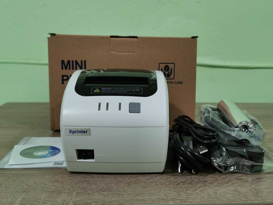 Термопринтер чеків Xprinter Q260III Wi-Fi+USB принтер чеков 58-80 мм
