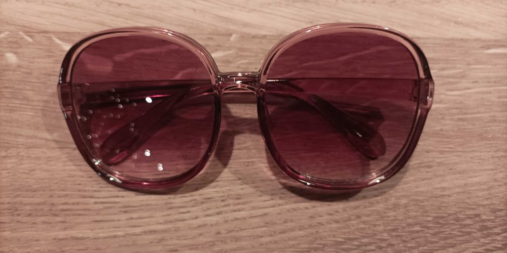 Nowe duże damskie okulary słoneczne z butiku