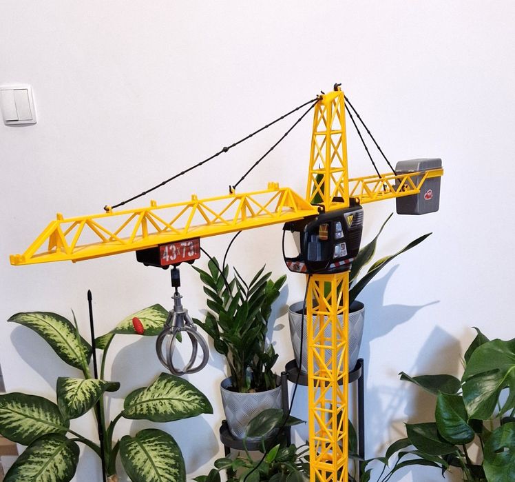 MEGA dźwig Dickie Toys 120 cm – sterowany pilotem, obrót 350°