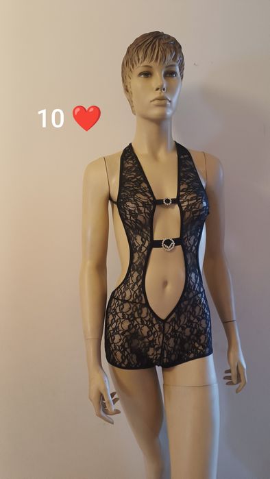 Body preto.  Lingerie muito sexy. Nova. Tam. 34/36