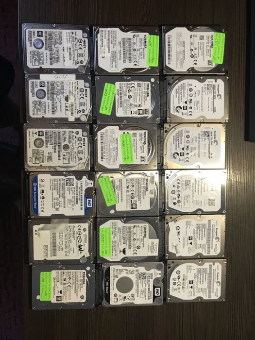 Жесткие диски SATA 2.5" 500/750/1000Гб для ноутбуков