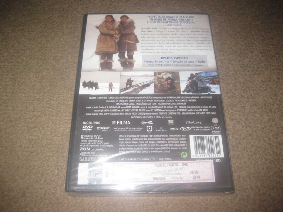 DVD "Norte Hostil" com Sean Bean/Selado!