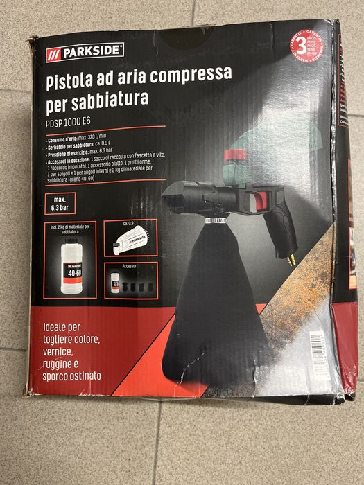 Pistola para decapar para compressor nova em caixa