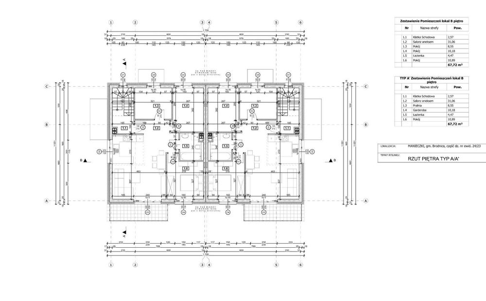 Działka inwestycyjna 19737 m² z projektem i pozwoleniem na budowę 44 lokali – Manieczki gm Brodnica - Więcej