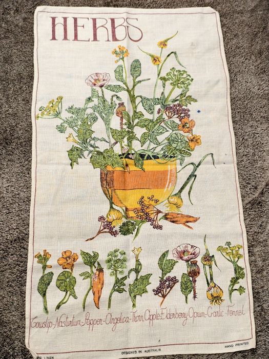 Makatka len VINTAGE Australia Herbs