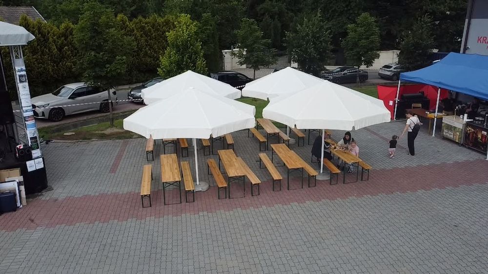 Leżaki, parasole, stoły paletowe, STREFA CHILLOUT EVENTSTYLE