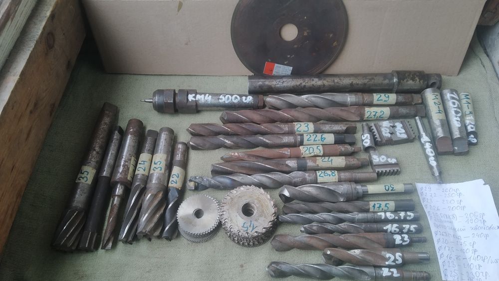 Свердла станочні конус морзе3, оправка контрольна.