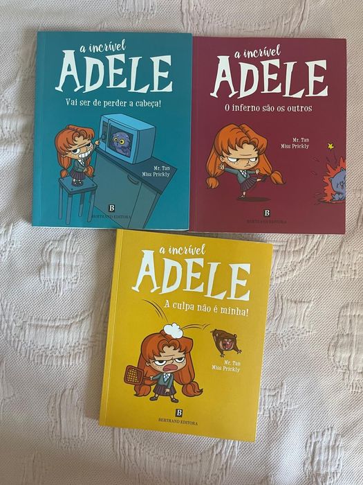 Livros da coleção  "A incrível Adele" Volumes 1-3