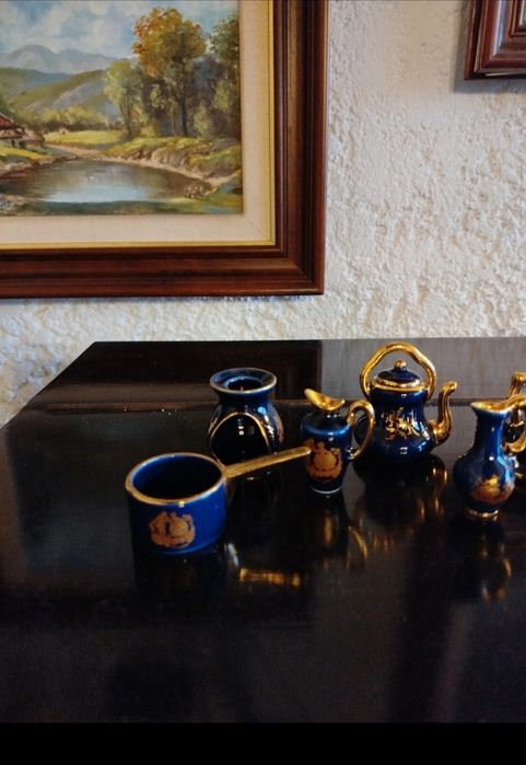 Conjunto de miniaturas de Limoges - França