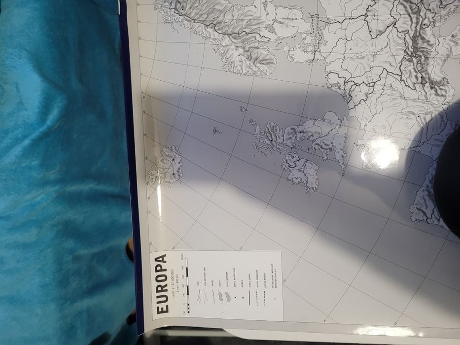 Mapa Europa na biurko, na ścianę, do ćwiczeń