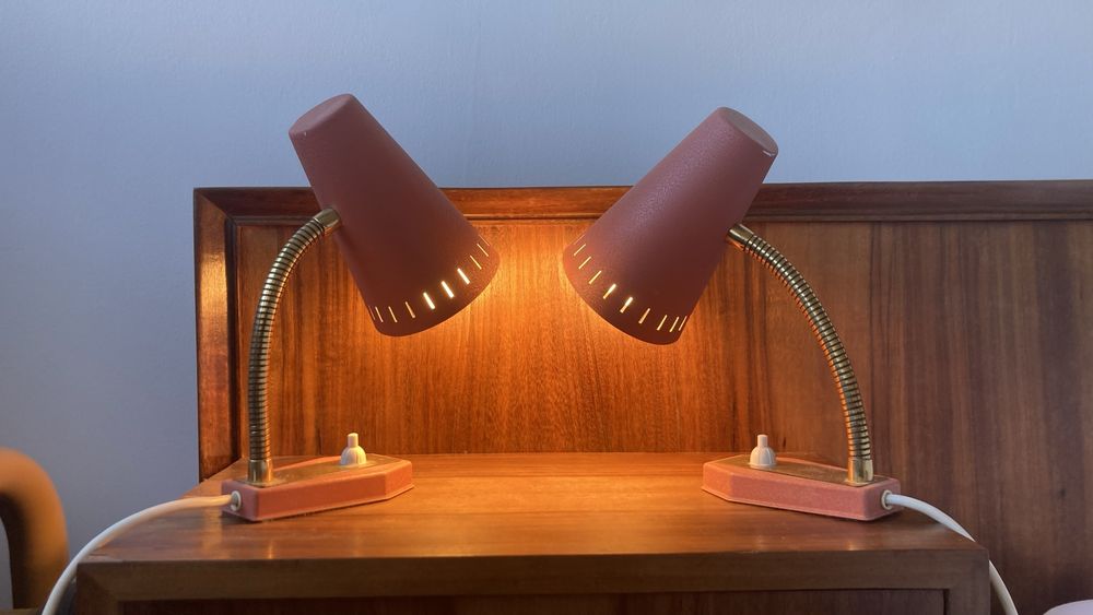 Conjunto de 2 candeeiros anos 70