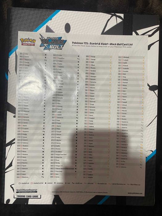 Pokémon White Flare e Black Bolt Binder