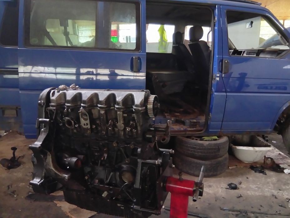 VW T4 2.5 TDI Silnik z rozrządem bez osprzętu Gwarancja Faktura Wysyłk