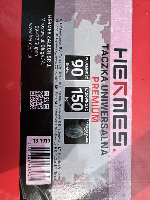 Taczka Premium 90L ladownosc 150kg