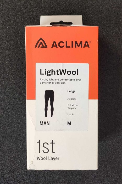 Термоштаны мужские Aclima LightWool из шерсти мериноса. Все размеры.
