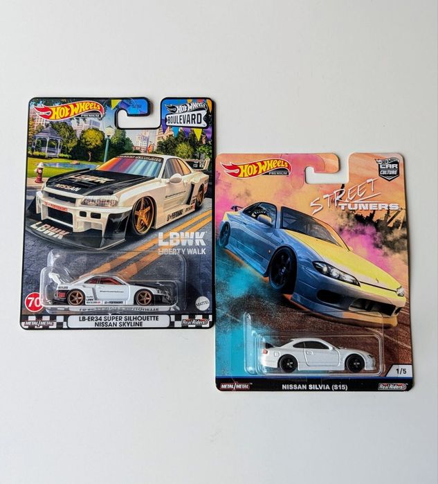 Nissan Silvia S15 Skyline GT-R R34 Liberty LBWK Hot Wheels Premium: 1 ...