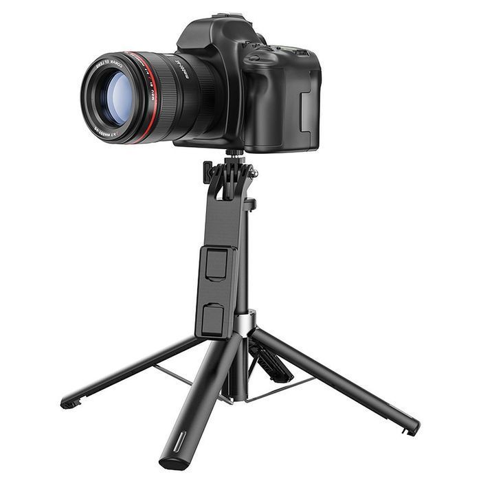 Selfie stick Hoco tripod z pilotem bezprzewodowym K21 czarny