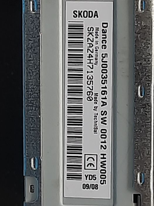 Radio samochodowe Dance - SKODA