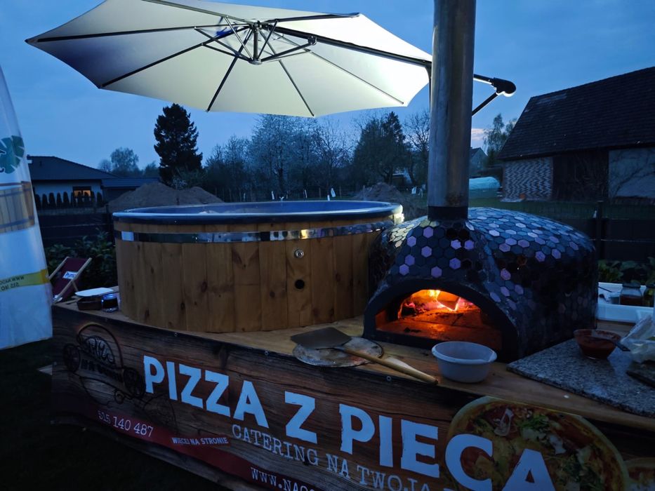 Balia jacuzzi piec do pizzy przyczepka