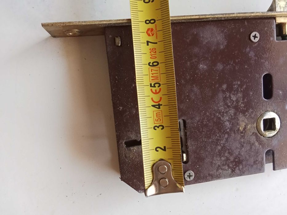 Puxador ( par )  de porta interior em latão com fechadura504988217325004805