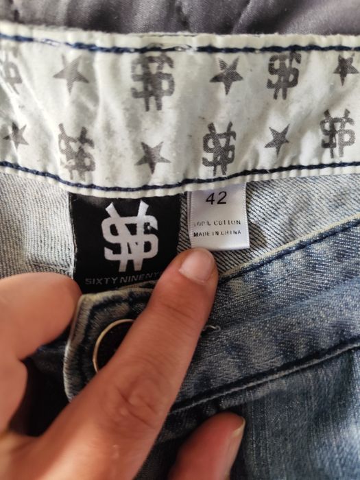 Spodenki jeansowe, dżinsowe, skate street 69 NYC 42 XL
