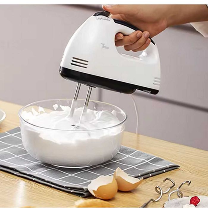 Mikser Ręczny Elektryczny Ciasta Kremy 7 Biegów Trzepaczka Mocny 260W