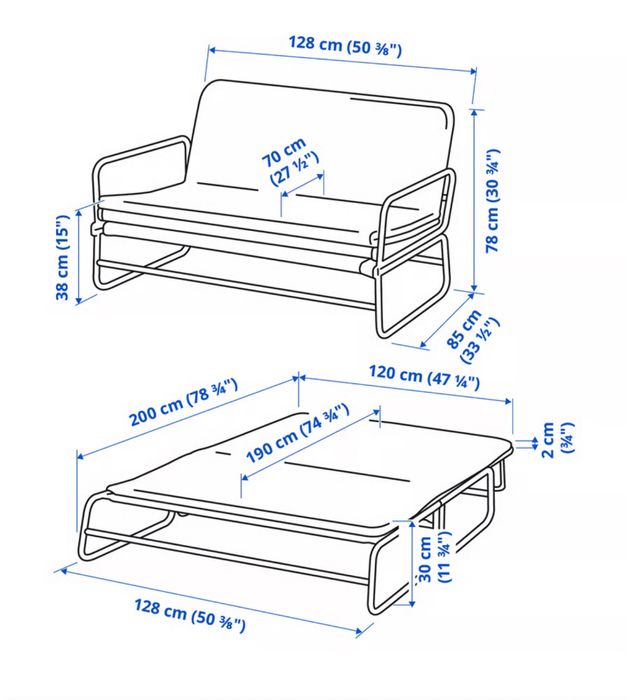 Sofa Cama de Jardim IKEA