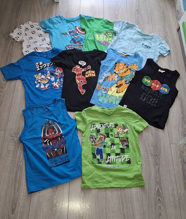 Koszulki Sonic, Lego, Spiderman, Marvel