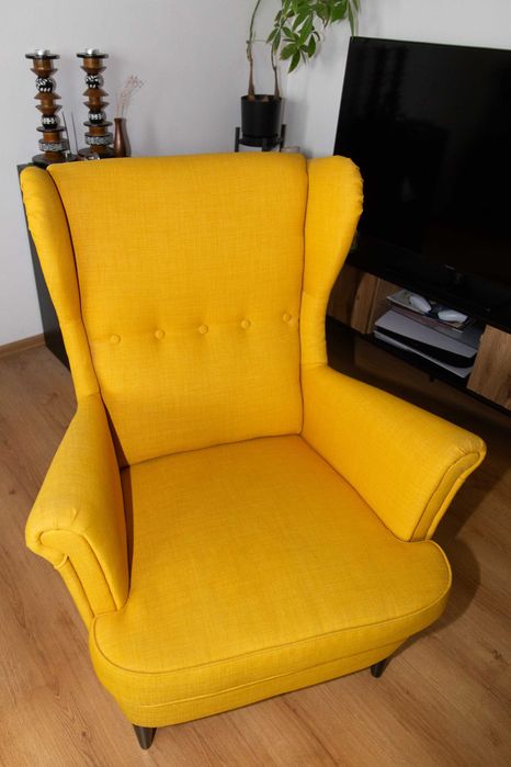 fotel żółty ikea
