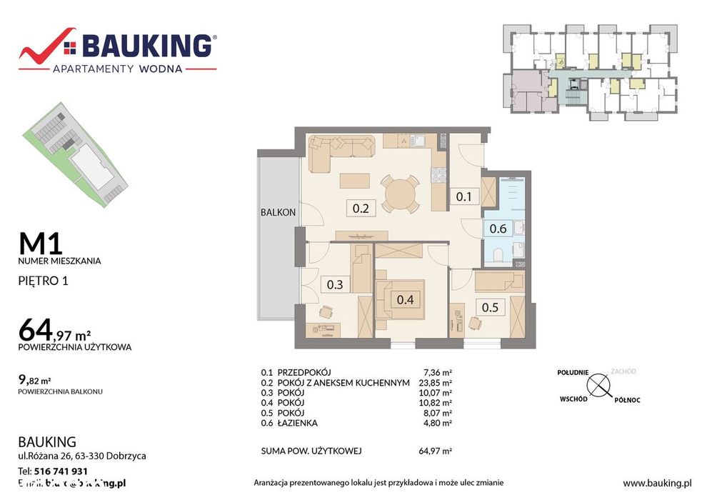 Jarocin, ul. Wodna BAUKING Apartamenty w centrum miasta
