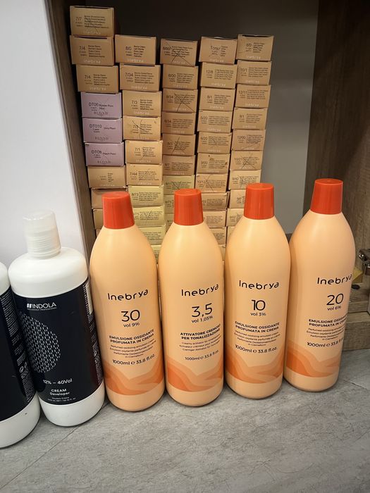 Фарба для волосся Inebrya, окисник для волосся