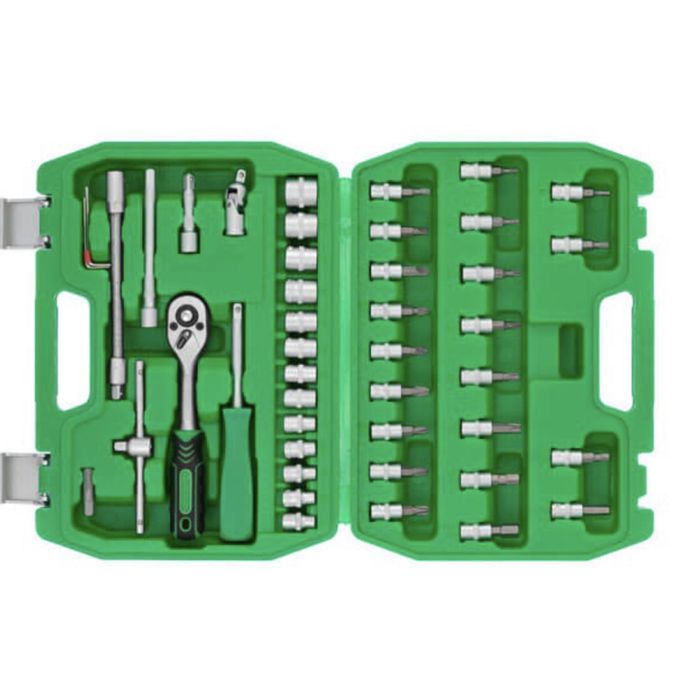 Набір інструментів, 46 од., 1/4" INTERTOOL