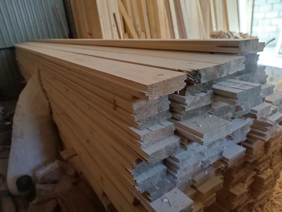 Eco Wood Вагонка дерев'яна, імітація бруса, підлога.
