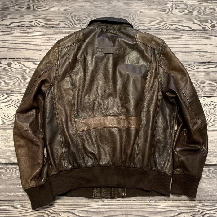 Кожаная куртка GooseCraft Aviator Flight Pilot Bomber Alpha Top Gun