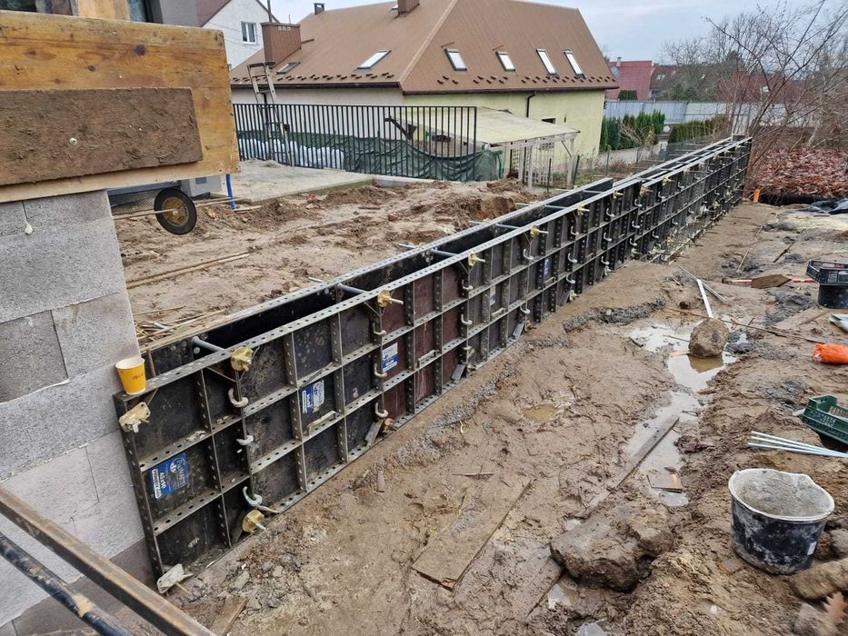 wynajem szalunki ścienne, fundamentowe tekko