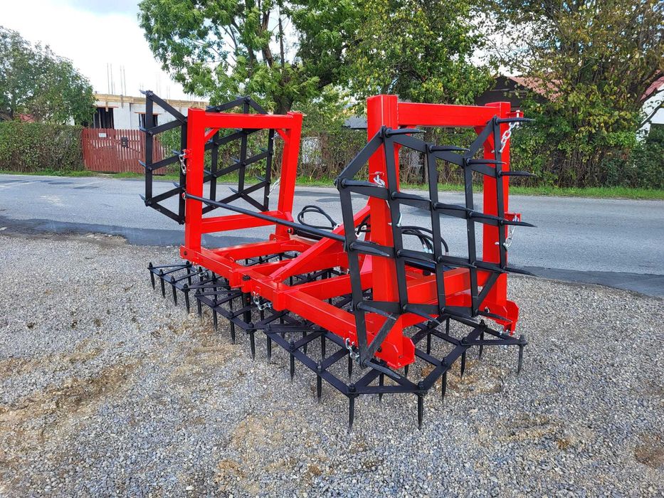 BRONY HYDRAULICZNIE składane ciężkie -5pól -2 siłowniki-20 ząb agregat