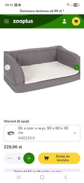 Ostanie dla psa, ortopedyczne, firmy Zooplus, nowe