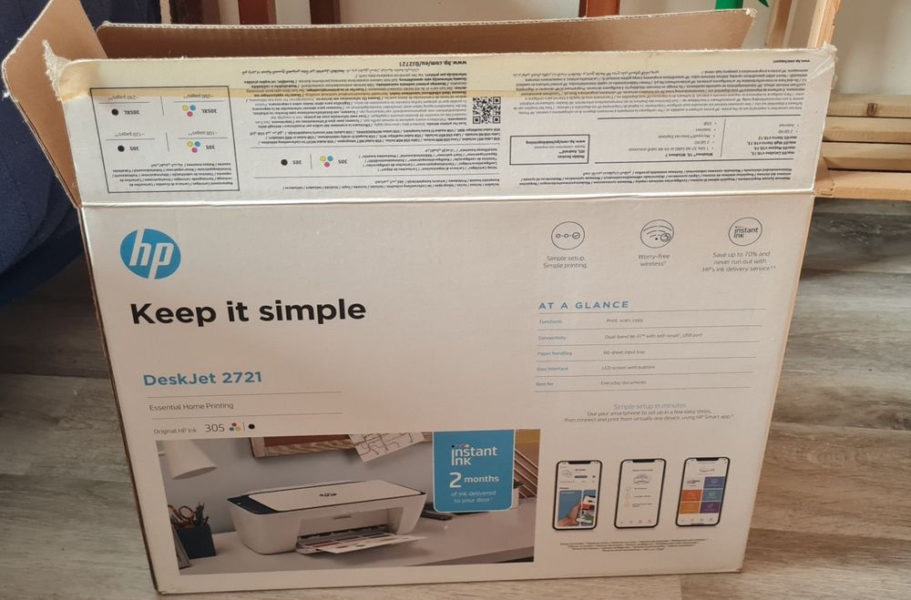 Impressora HP DeskJet 2721 Wi-Fi Multifunções