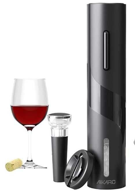 Elektryczny korkociąg AIKARO + akcesoria